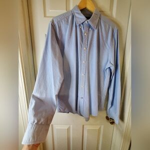 Tommy Hilfiger Gently Used Mens L Custom Fit Quality Oxford Button Down